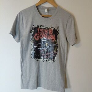 Luke Combs Beer Never Broke My Heart T Shirt Tee Canvas Small Gray Grey Womens